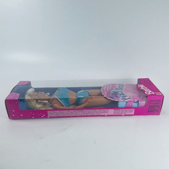 1997 Pearl Beach Barbie Doll Magic Ring Mattel Blue Bathing Suit New in Box - Picture 5 of 9